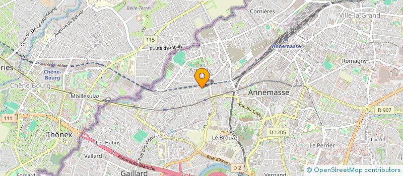 localisation de l'entreprise SCI ABINE  AMBILLY