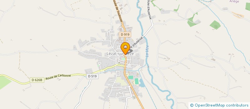 localisation de l'entreprise SCI ABIS à LEZAT-SUR-LEZE