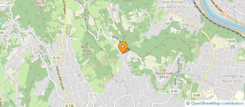 localisation de l'entreprise SCI ABISA  SAINT-CYR-AU-MONT-D'OR