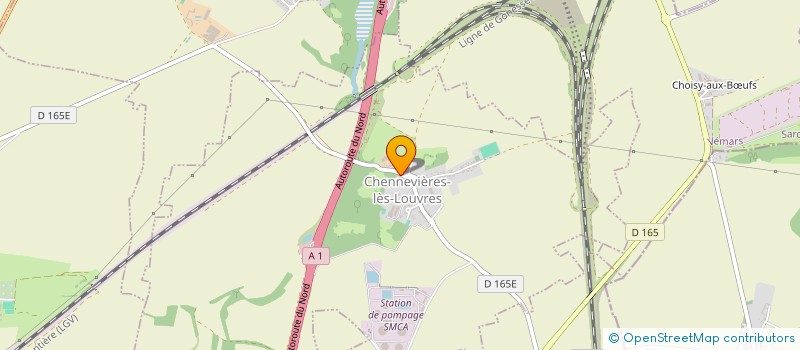 localisation de l'entreprise SCI ABITBOL  CHENNEVIERES-LES-LOUVRES