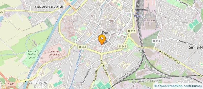 localisation de l'entreprise SCI ABIZENA à DOUAI