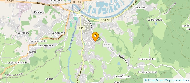 localisation de l'entreprise SCI ABJ  LARCHE