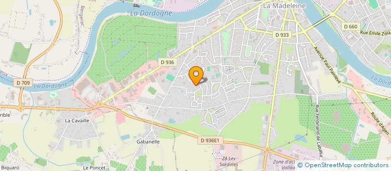 localisation de l'entreprise SCI ABJ DES PERLES à BERGERAC