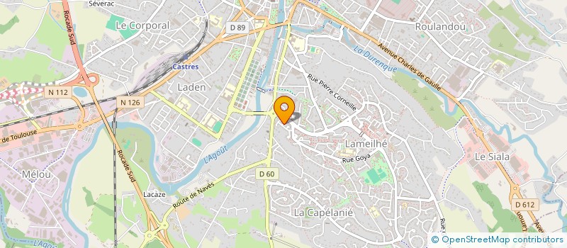 localisation de l'entreprise SCI ABJV  CASTRES