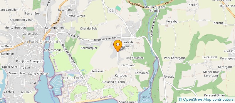 localisation de l'entreprise SCI ABL  LA FORET-FOUESNANT