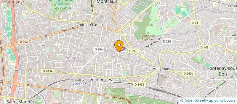 localisation de l'entreprise SCI ABLA à MONTREUIL