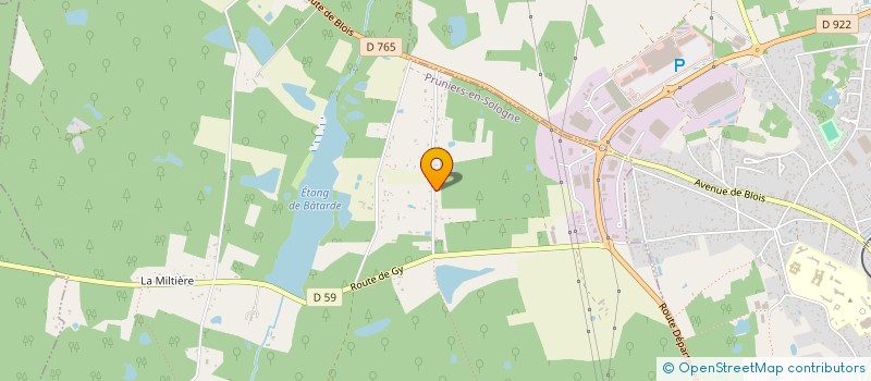 localisation de l'entreprise SCI ABLM  PRUNIERS-EN-SOLOGNE