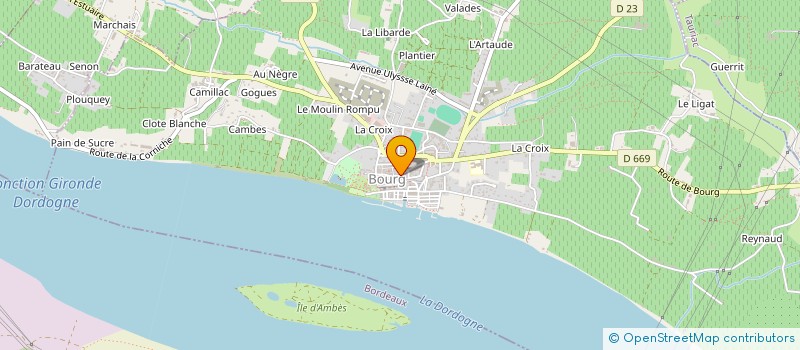 localisation de l'entreprise SCI ABLM à BOURG