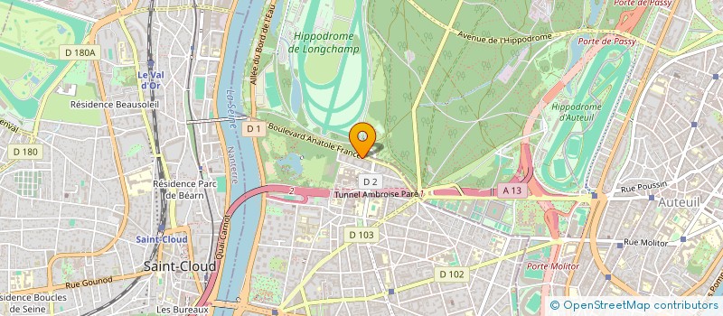 localisation de l'entreprise SCI ABM à BOULOGNE-BILLANCOURT