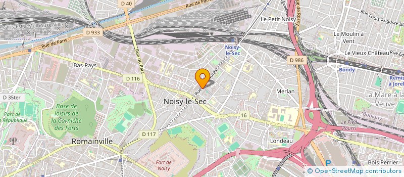 localisation de l'entreprise SCI ABM à NOISY-LE-SEC