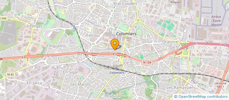 localisation de l'entreprise SCI ABM à COLOMIERS