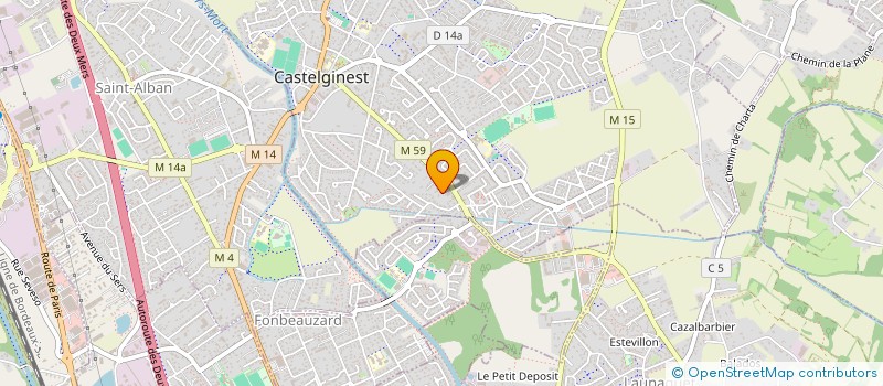 localisation de l'entreprise SCI ABM CAPITOLE  CASTELGINEST