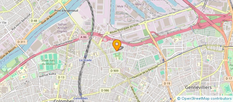 localisation de l'entreprise SCI ABM IMMO  COLOMBES
