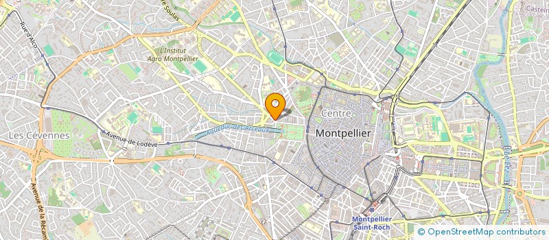 localisation de l'entreprise SCI ABMA à MONTPELLIER