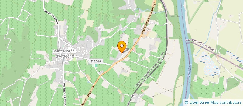 localisation de l'entreprise SCI ABMC  SAINT-MARCEL-D' ARDECHE