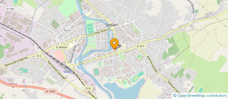 localisation de l'entreprise SCI ABMF  SEDAN