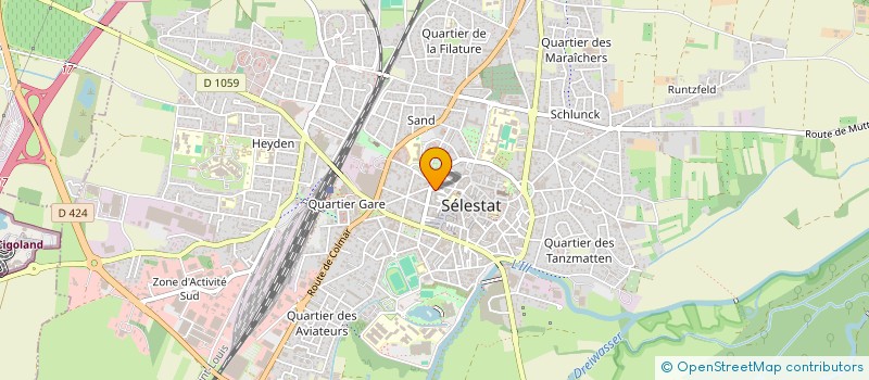 localisation de l'entreprise SCI ABMG  SELESTAT