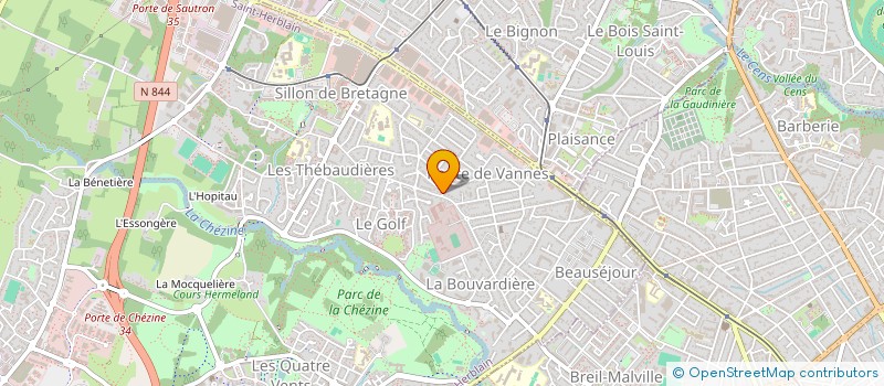 localisation de l'entreprise SCI ABMH  SAINT-HERBLAIN