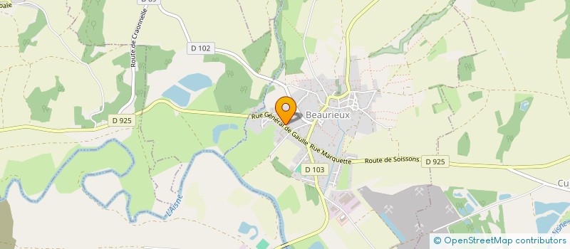 localisation de l'entreprise SCI ABMH  BEAURIEUX