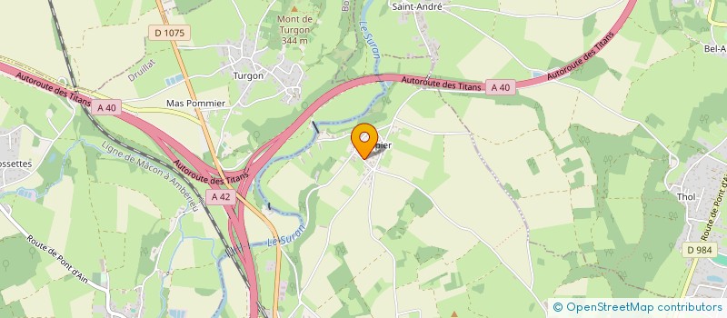 localisation de l'entreprise SCI ABMIR  PONT-D'AIN