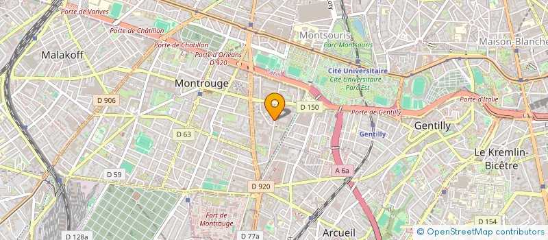 localisation de l'entreprise SCI ABMN CARBONNAUX  MONTROUGE