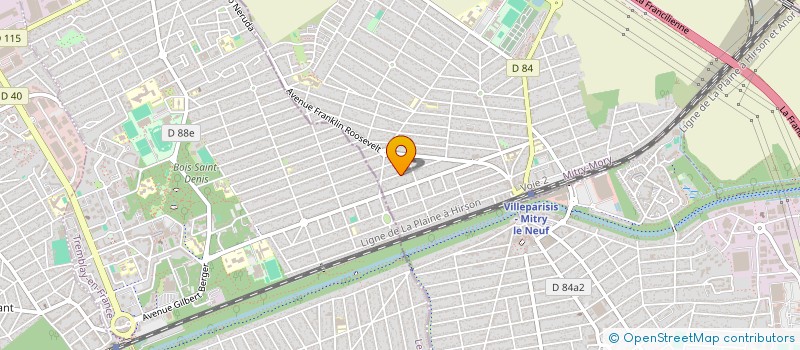localisation de l'entreprise SCI ABN  MITRY-MORY