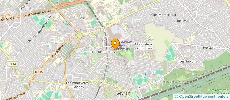 localisation de l'entreprise SCI ABO 93 à SEVRAN