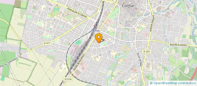 localisation de l'entreprise SCI ABODE  COLMAR