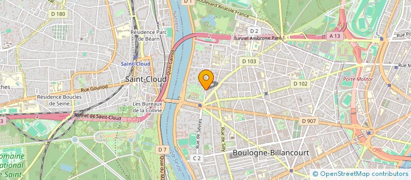 localisation de l'entreprise SCI ABONDANCES à BOULOGNE-BILLANCOURT
