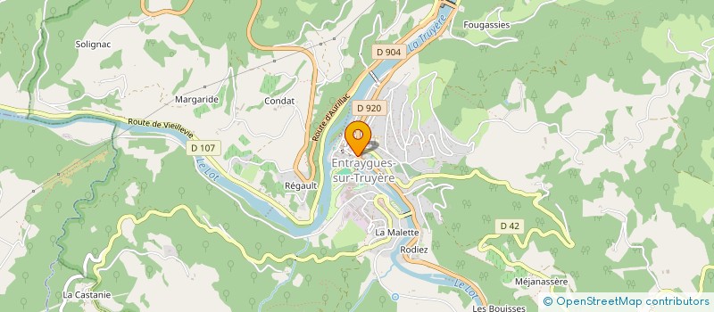 localisation de l'entreprise SCI ABOR  ENTRAYGUES-SUR-TRUYERE