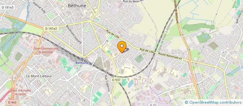 localisation de l'entreprise SCI ABOTINIE  BETHUNE