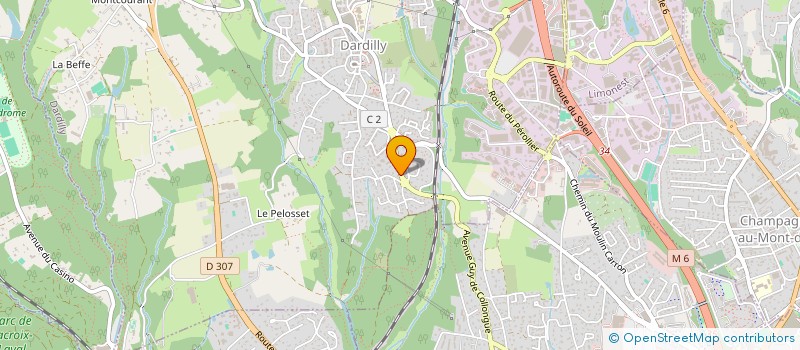 localisation de l'entreprise SCI ABOULIN  DARDILLY