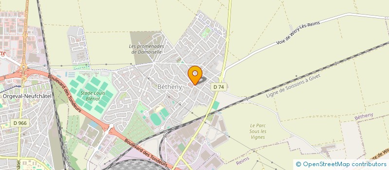 localisation de l'entreprise SCI ABP  BETHENY