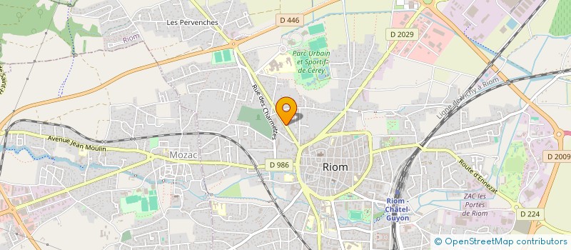 localisation de l'entreprise SCI ABP2  RIOM