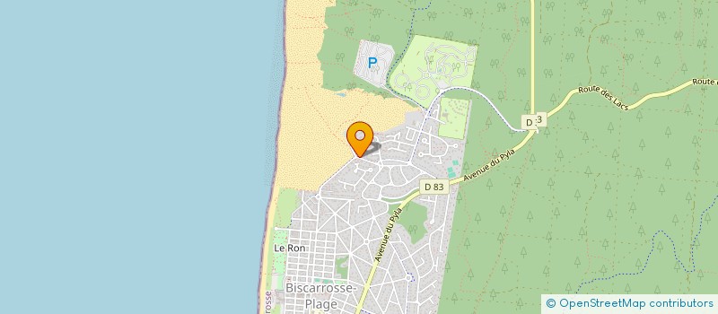 localisation de l'entreprise SCI ABPP  BISCARROSSE