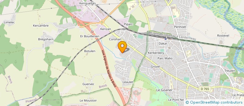 localisation de l'entreprise SCI ABR  BRECH