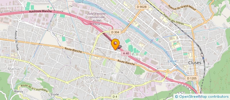 localisation de l'entreprise SCI ABR'IMMO  SCIONZIER