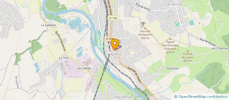 localisation de l'entreprise SCI ABRA 94  ABREST