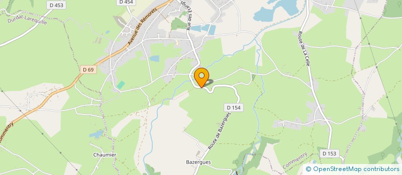 localisation de l'entreprise SCI ABRAC  COMMENTRY