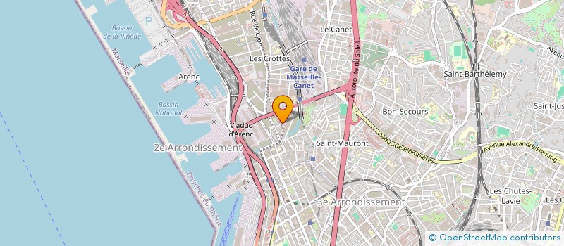 localisation de l'entreprise SCI ABRAM à MARSEILLE