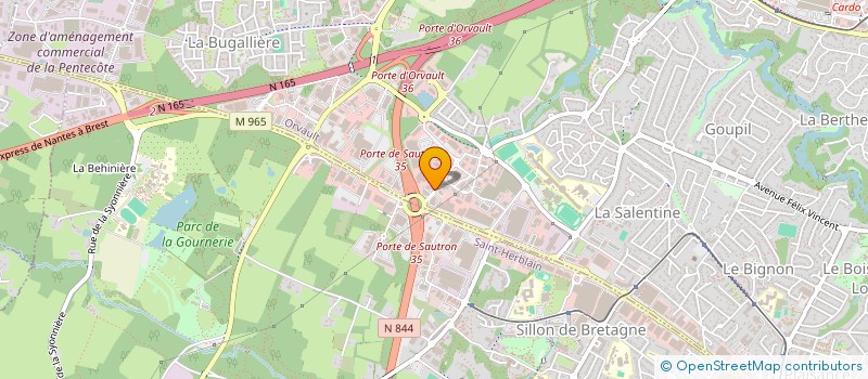 localisation de l'entreprise SCI ABRAMOV à ORVAULT