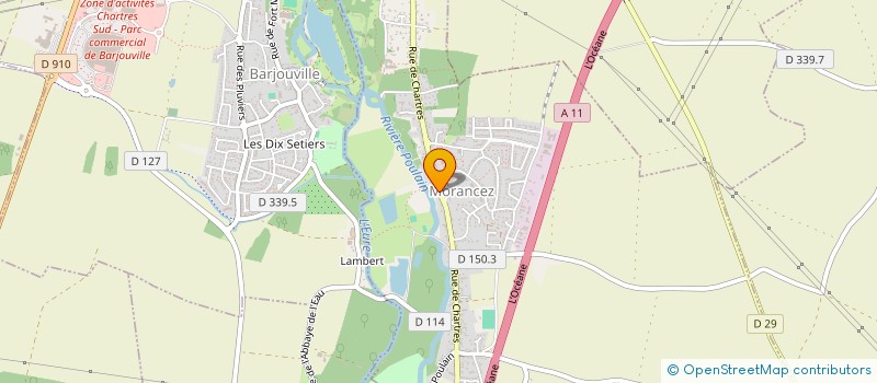 localisation de l'entreprise SCI ABREJE à MORANCEZ