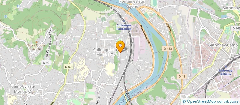 localisation de l'entreprise SCI ABRI  COLLONGES-AU-MONT-D'OR