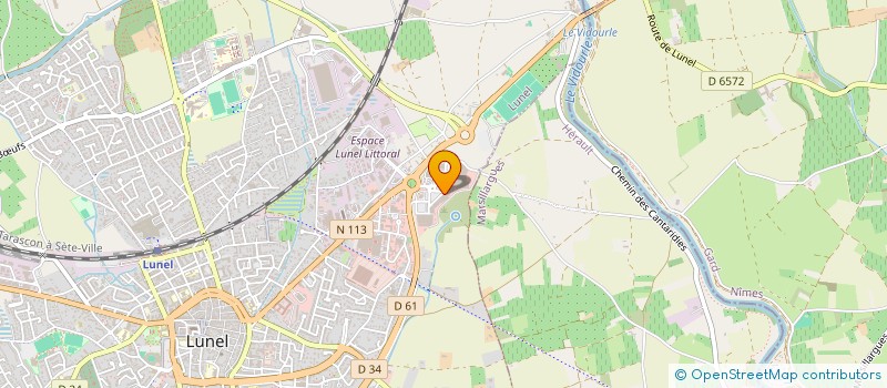 localisation de l'entreprise SCI ABRIC  LUNEL