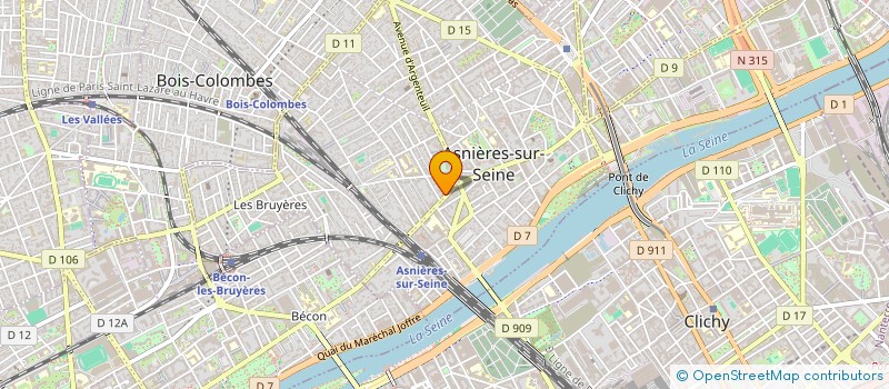 localisation de l'entreprise SCI ABRICO à ASNIERES-SUR-SEINE