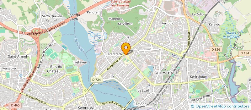 localisation de l'entreprise SCI ABRIVET  LANESTER