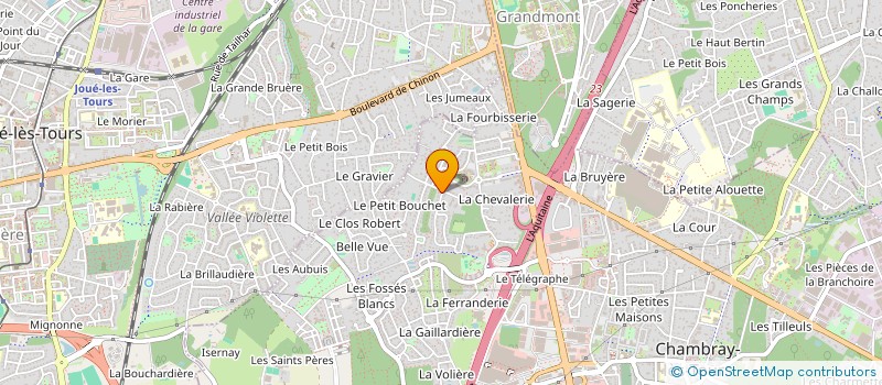 localisation de l'entreprise SCI ABRM  CHAMBRAY-LES-TOURS