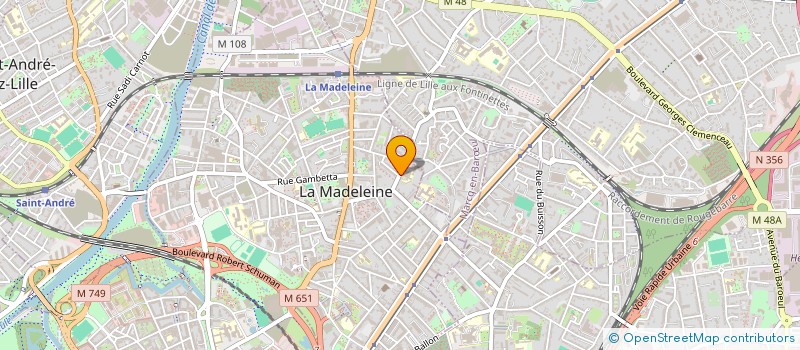 localisation de l'entreprise SCI ABROLHOS à LA MADELEINE