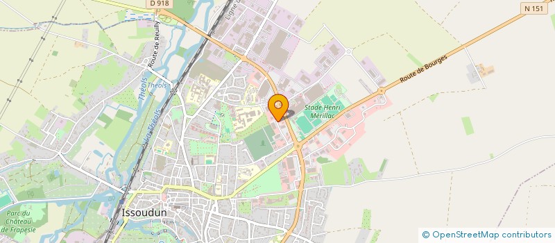 localisation de l'entreprise SCI ABS à ISSOUDUN