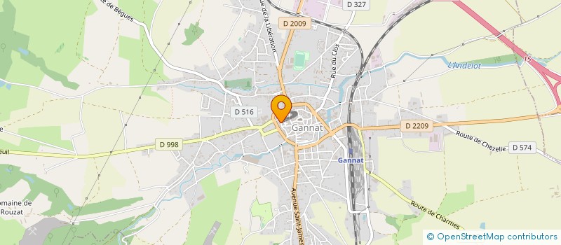 localisation de l'entreprise SCI ABS à GANNAT
